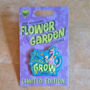 Disney Parks Pin Figment ''Let Your Garden Grow'' Flower & Garden NEW PB2BFG